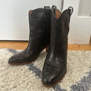 Frye Western Heeled Ankle Boots